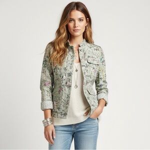 Floral Print Utility Jacket